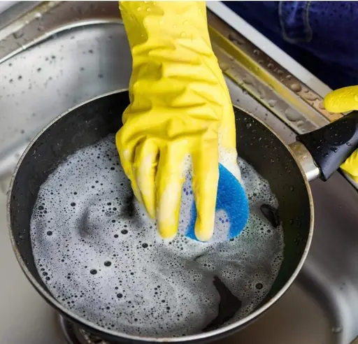 Round Nylon Scrubber - Non-Scratch Plastic Mesh Scourer