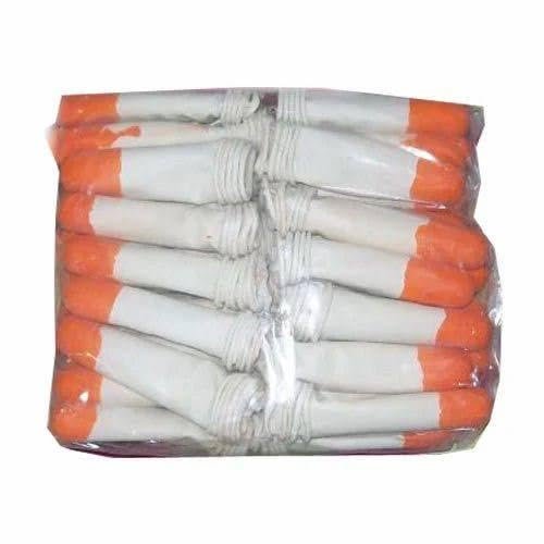 Latex Rubber Anti Slip and Static Cot Fingertip Protective Finger Work Gloves Finger Cots (Orange & White Colour)