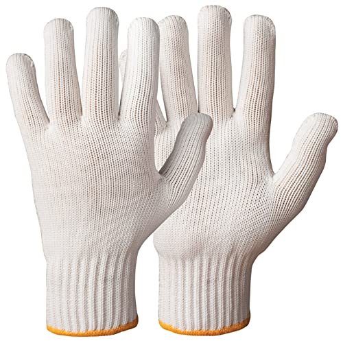 Unisex Cotton Knitted Reusable Washable Knitted/Sewing Cotton Plain Winter/Normal Use Safety Hand Gloves