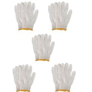 Unisex Cotton Knitted Reusable Washable Knitted/Sewing Cotton Plain Winter/Normal Use Safety Hand Gloves