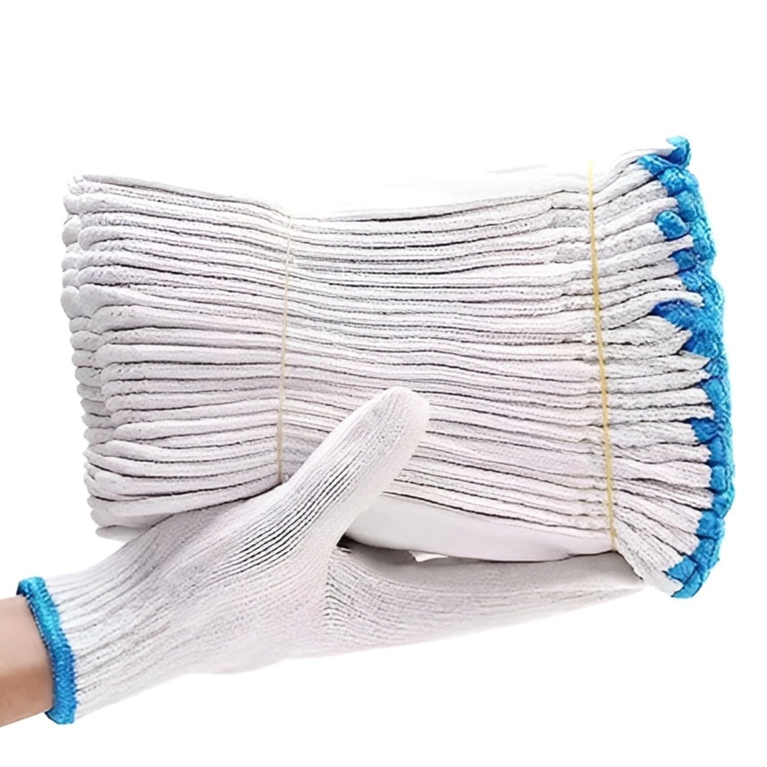 Unisex Cotton Knitted Reusable Washable Knitted/Sewing Cotton Plain Winter/Normal Use Safety Hand Gloves