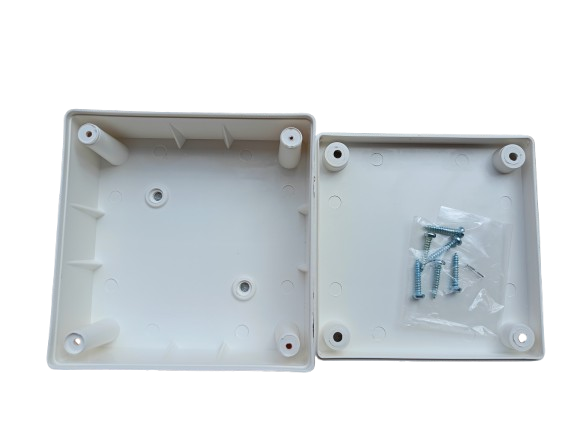 PVC Square Junction Box (4 Inch x 4 Inch x 1.75 Inch)