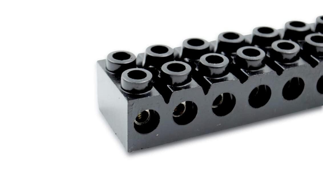 10A 12 Way Bakelite Connector Strip Double Row Barrier Terminal
