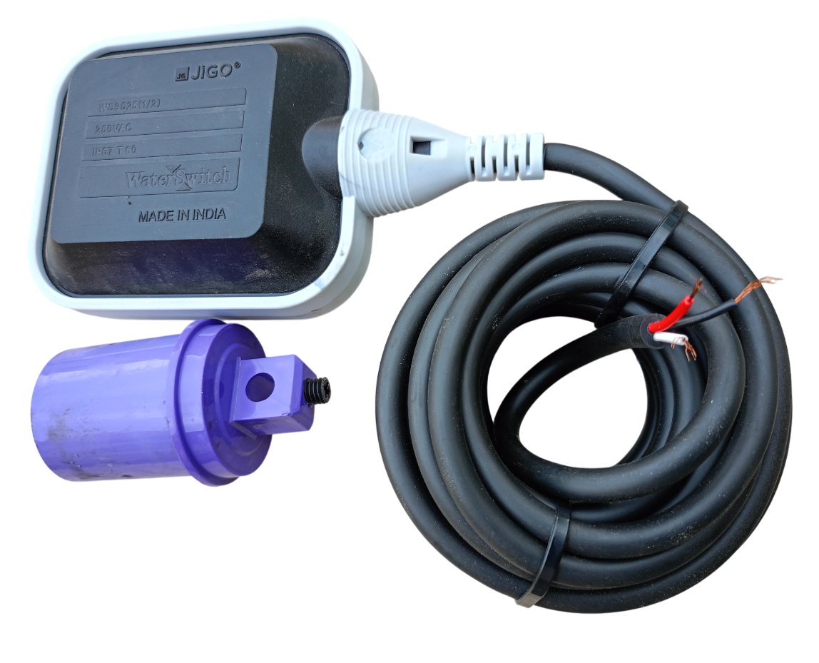Float Switch Water Level Sensor for Water Tank | 250V IP68 Waterproof Float Switch with 5 Meter Wire | NO/NC Auto Cut Off Float Valve(Pack of 1)