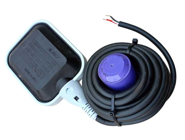 Float Switch Water Level Sensor for Water Tank | 250V IP68 Waterproof Float Switch with 5 Meter Wire | NO/NC Auto Cut Off Float Valve(Pack of 1)