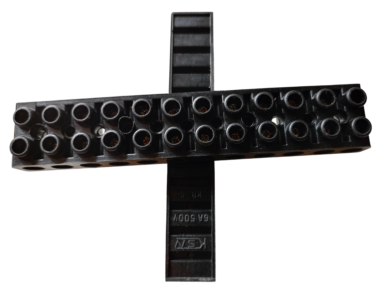 10A 12 Way Bakelite Connector Strip Double Row Barrier Terminal