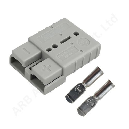 Anderson SB50 Connector Plug (2 Pair) – 50A Power Connector with Silver-Plated Lugs